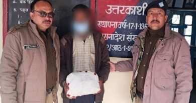 बडकोट में पुलिस ने अवैध चरस के साथ 1 अभियुक्त को किया गिरफ्तार