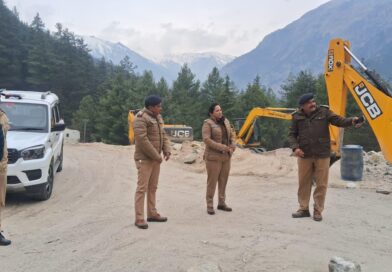 एसपी ने  गंगोत्री यात्रा रुट का किया  स्थलीय निरीक्षण, यात्रा/सुरक्षा व्यवस्थाओं की तैयारियों का भी लिया जायजा