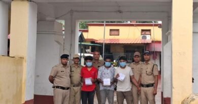 नशे की लत फिर ले पहुँची सलाखों के पीछे ,03 शातिर चोरो को पुलिस ने किया गिरफ्तार
