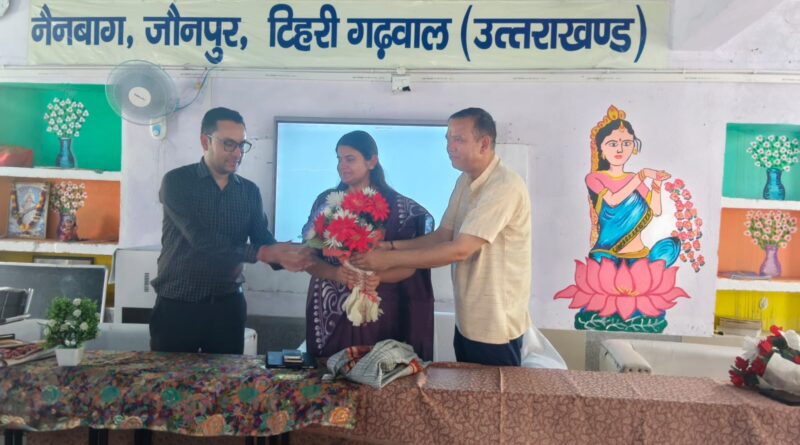 सरदार सिंह रावत इंटर कॉलेज नैनबाग में मुख्य विकास अधिकारी का भ्रमण